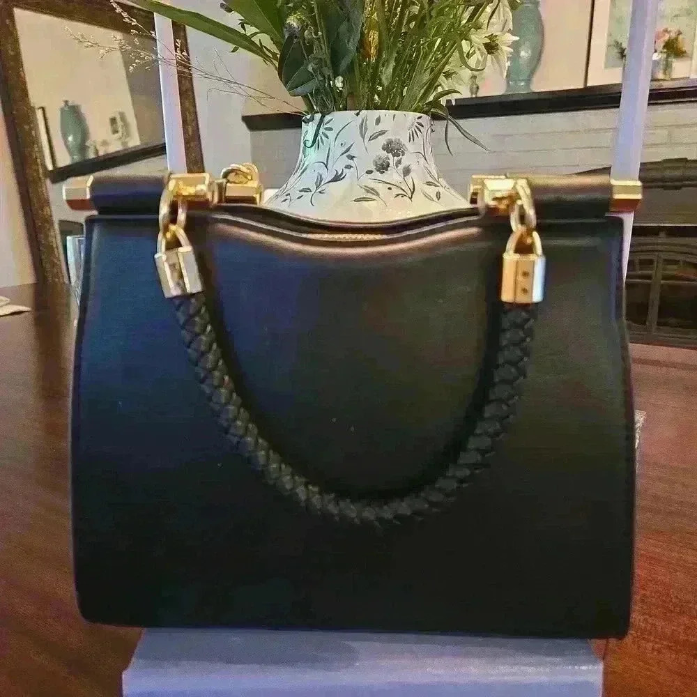 Bebe Aliah Studded Micro Shopper Black - Picture 3 of 7